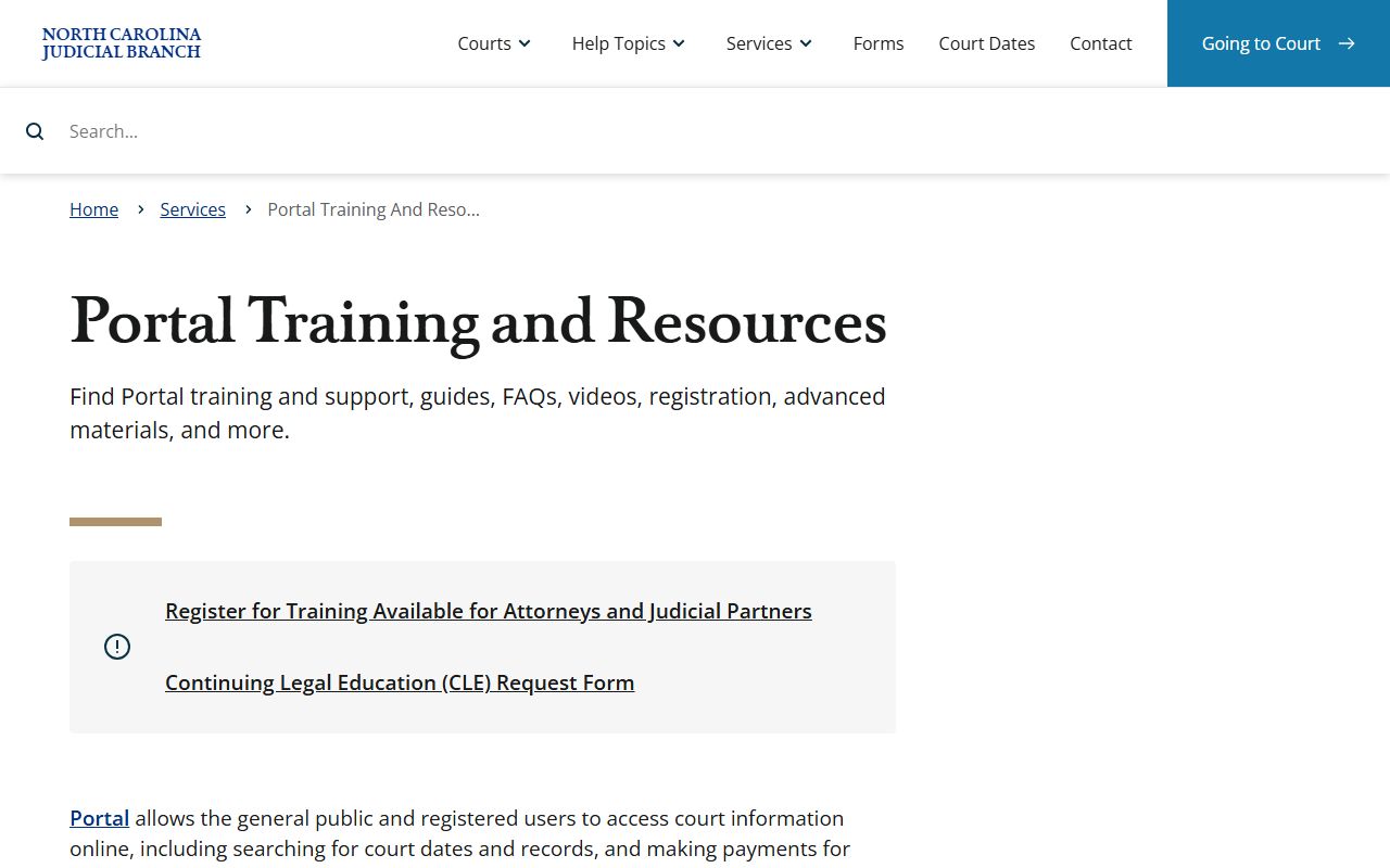 Jackson County court records after arrest eCourts Portal training search fields